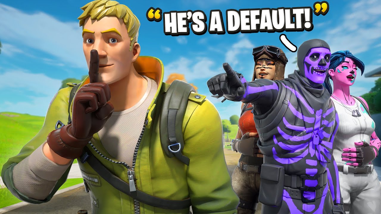 I Went Into Duo Fills Pretending To Be A Default Then Showed My Og Skins In Fortnite Funny Youtube