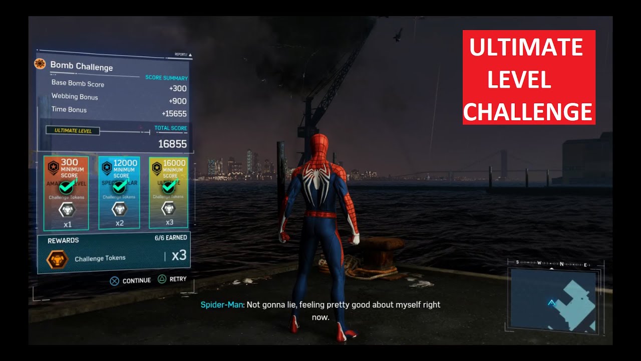 Marvel's Spider Man (PS4 Pro) Hells Kitchen Bomb Challenge Ultimate