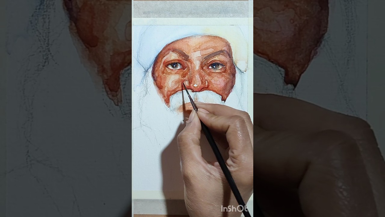 watercolor portrait process 🎨