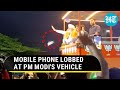 PM's security breached again; Mobile Phone Hurled at PM Modi's Vehicle in Mysuru