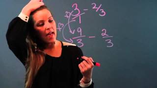 Easy Way of Learning to Subtract Fractions With Whole Numbers