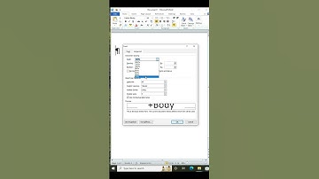 How to select character spacing in MS word