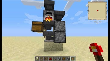 Minecraft : How to build an Automatic Charcoal Factory!