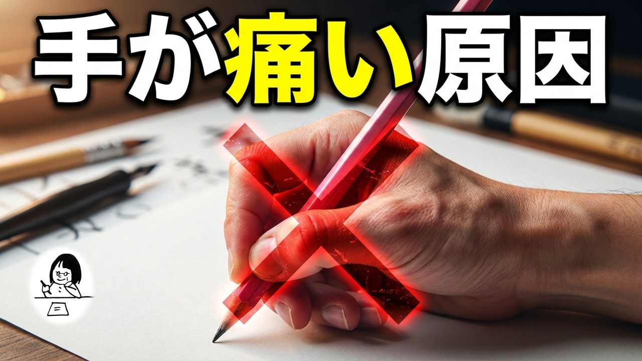【衝撃】そのペンの持ち方、頑張りすぎかも⁈「書くと疲れる」本当の理由