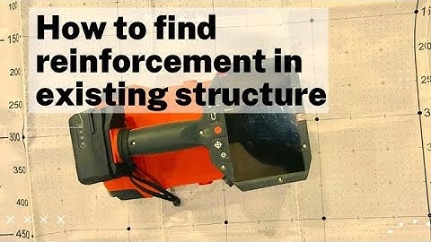 How to obtain reinforcement detail in an existing RCC structure using Ferro scanning .