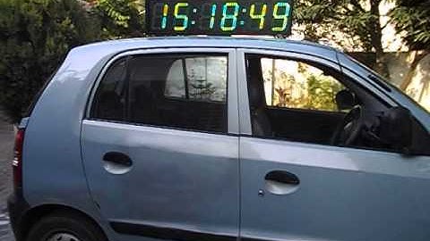 COSYCOM LED Stopwatch on top of the Car