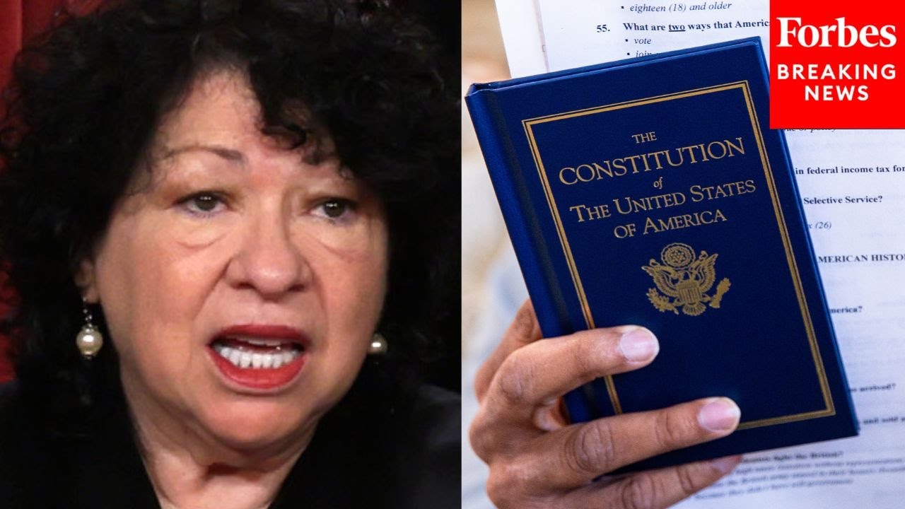 'Why Isn't There A Constitutional Question?': Sonia Sotomayor Grills Attorney On Federal Convictions