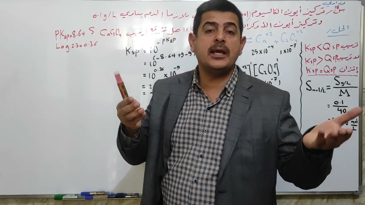 الفصل الثالث 24 الذوبانية هل يحصل ترسيب