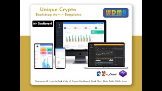 Famous Cryptocurrency Admin Dashboard Templates With Stock Graph – Unique Profile