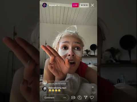 DOJA CAT explains I DON’T DO DRUGS lyrics. Instagram Live 6/27/21