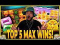 Roshtein top 5 max wins on stream