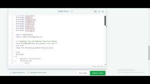 mini max sum | hackerrank solution in c