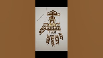 Traditional back hand mehndi design #simple #hennadesign #mehndi #viral #lates #new #popular#famous