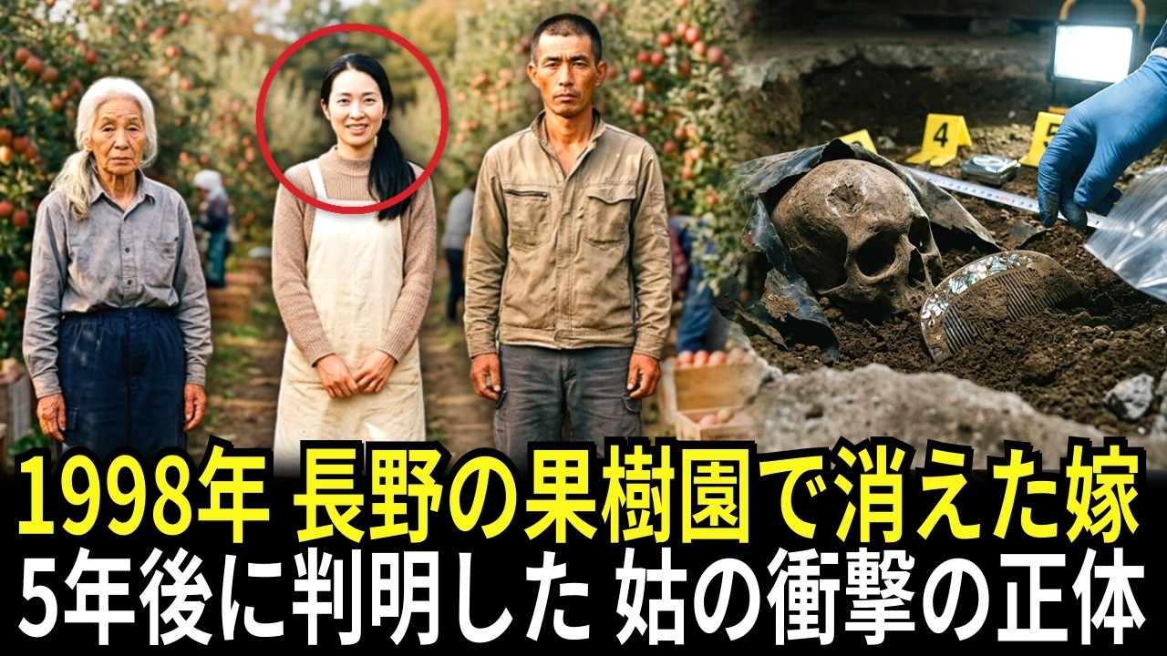 1998年 長野の果樹園で消えた嫁、5年後に明かされた姑の衝撃の真実