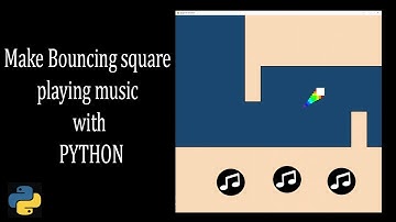How to make those bouncing square playing music videos with python | Tutorial | PyGame