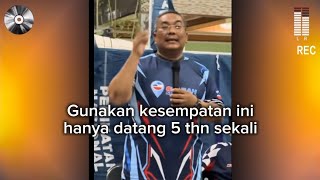 Hanya 5 tahun sekali..kasi bagus bah..