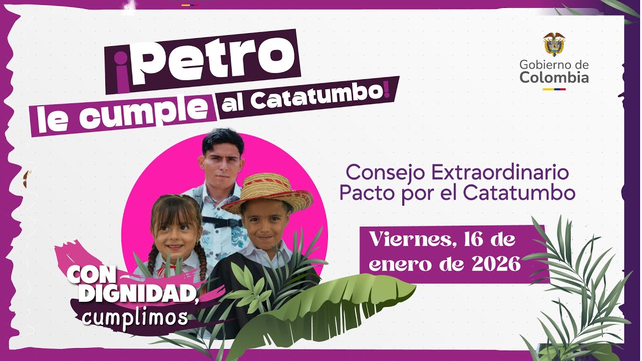 El ministro Daniel Rojas Medellín presenta los avances del Pacto por el Catatumbo