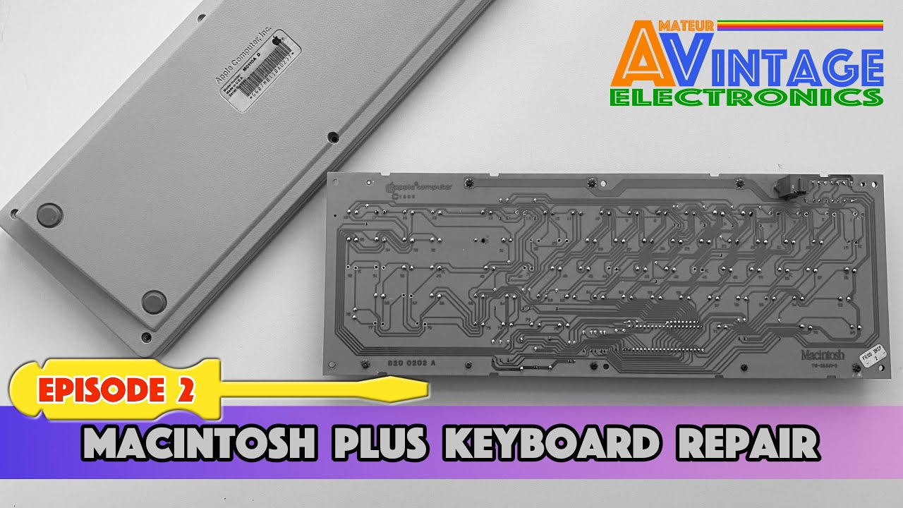 How to repair a Macintosh Plus Keyboard (M0110A) at no cost (Episode 2 ...