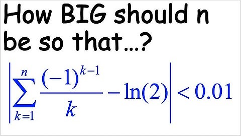 Alternating Series Test Error Bound Examples