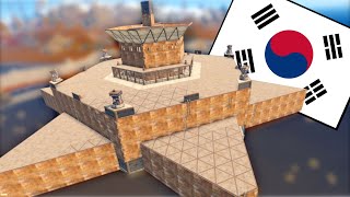 i raided the BIGGEST KOREAN CLAN BASE built like a STAR!!!
