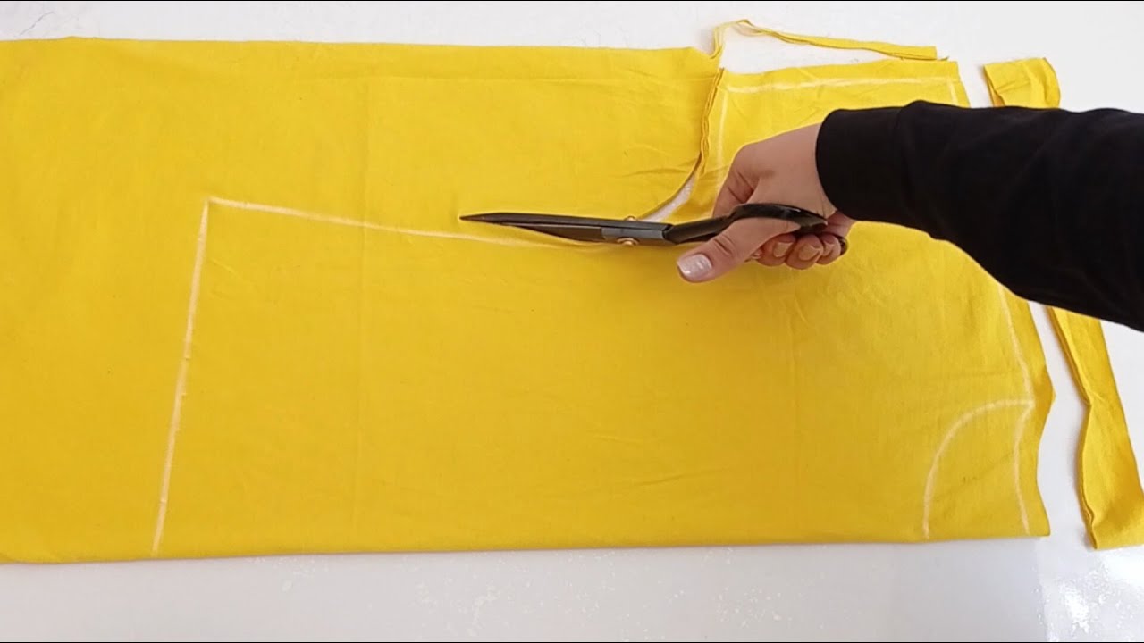 آموزش دوخت تیشرت بدون الگو / برای دوخت این تیشرت نیازی نیست خیاط باشید