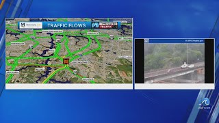 Vehicle fire causes delays on I-64 near Shell Road in Chesapeake