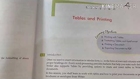 9, unit 1, Session 4, Tables and Printing