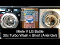 Miele v LG Battle, Turbo Wash v Short Ariel Gel
