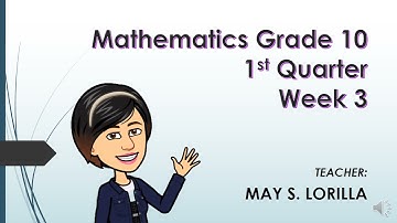 Mathematics 10 Quarter 1  Week 3: Geometric Sequence Part 1