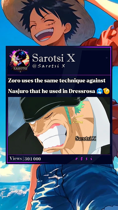 Zoro, if he can't arrive in time:🚀 #zoro #nasjuro #dressrosa #gorosei #onepiece