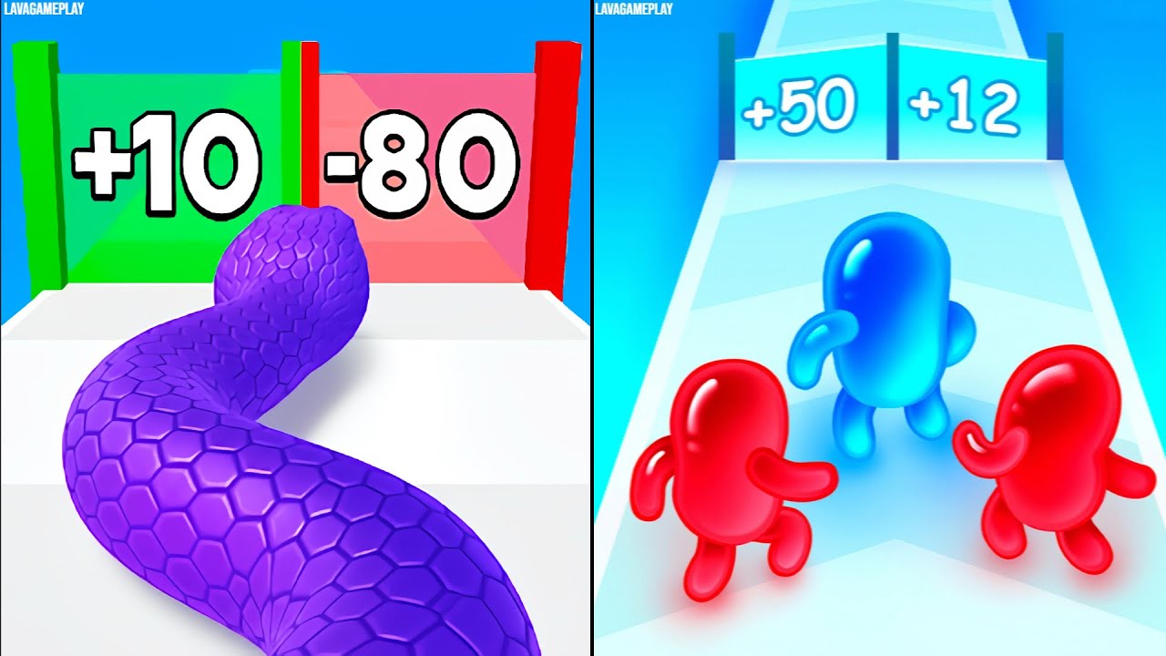 Snake Run Race vs Join Blob Clash 3D
