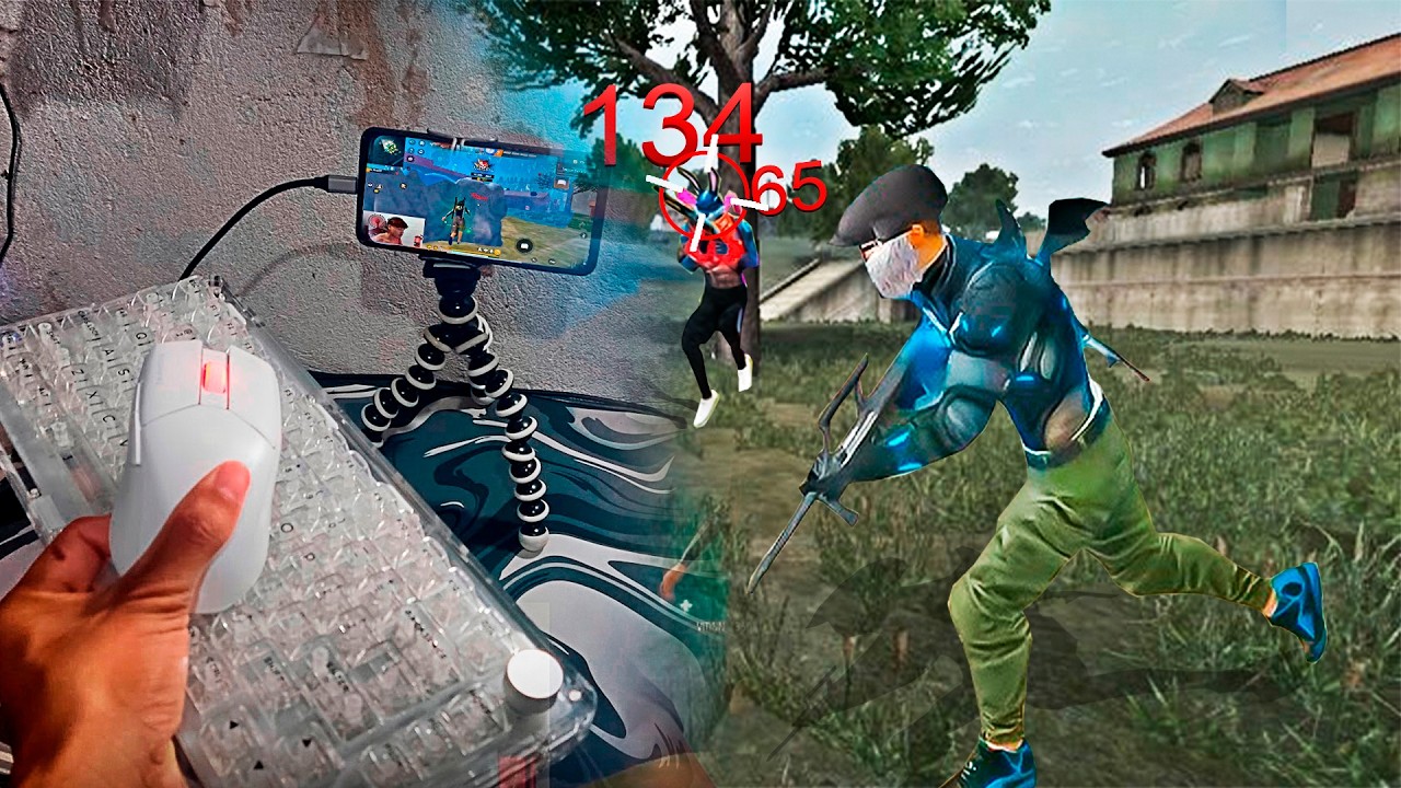 MONTEI UM SETUP MOBILADOR PARA JOGAR SOLO VS SQUAD FREE FIRE - MOBILADOR FREE FIEE
