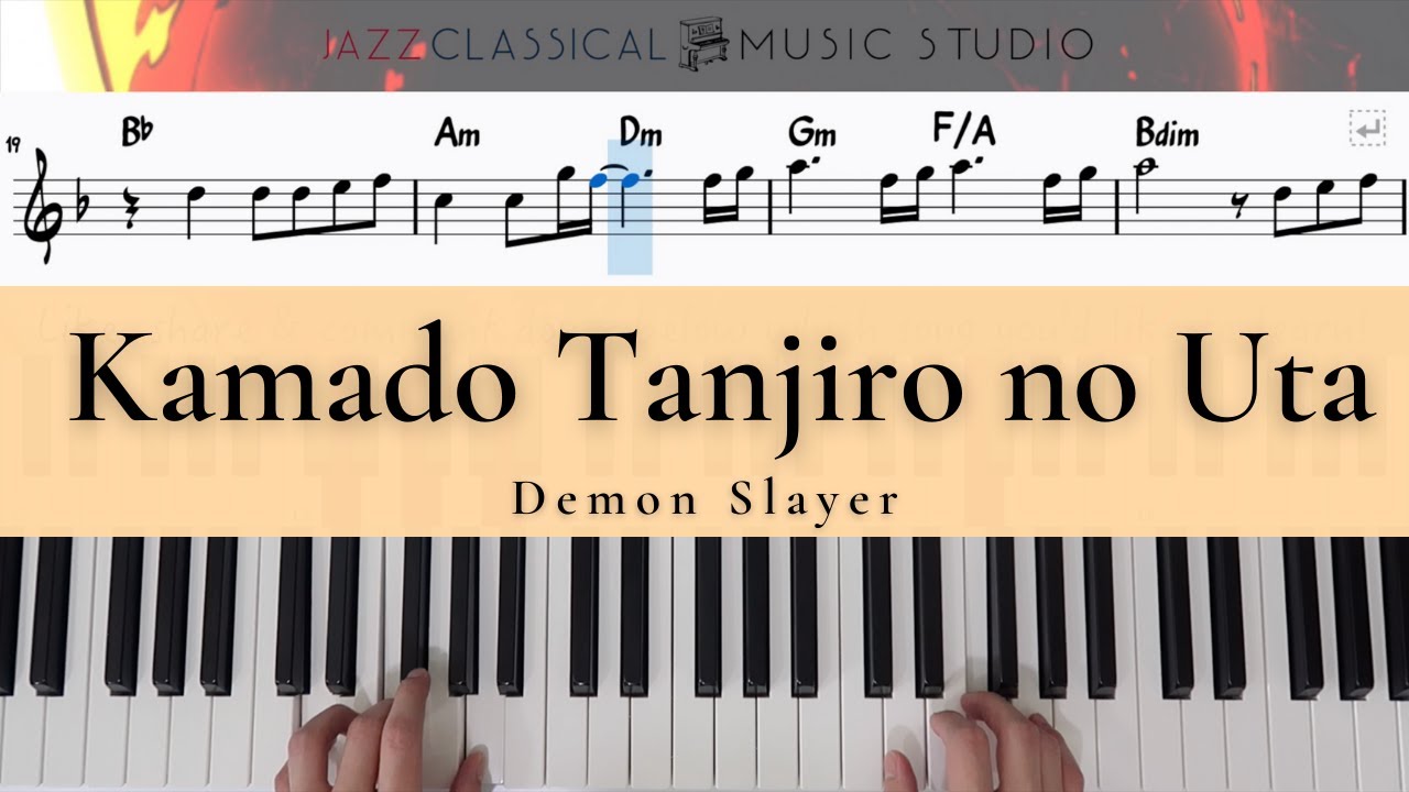 Demon Slayer Episode 19 ED Kamado Tanjiro no Uta Sheet music for Piano  (Solo)