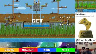 How to play Duck Game | Become Ducks and Battle Your Friends (4-player)