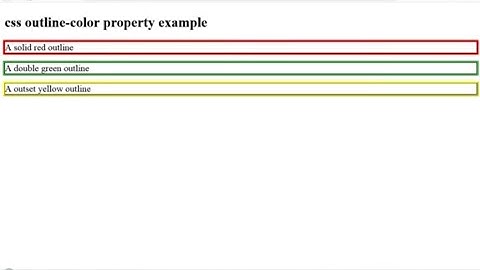 Css outline-color properties lesson:12(part-3)