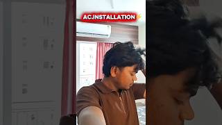 AC Installation Full Process 😱 | Split AC Setup Step-by-Step | Technician Work” #Ac #technician
