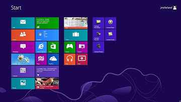 How do I get to the tiles from the desktop in Windows 8