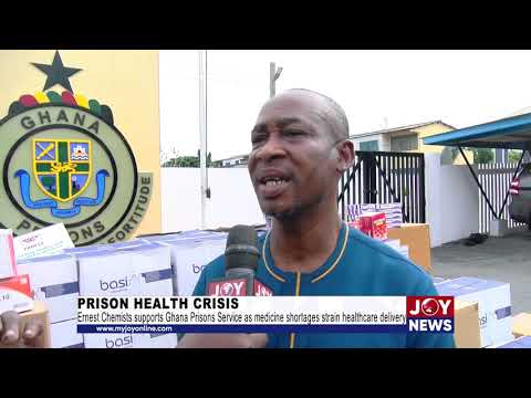 Ernest Chemists supports the Ghana Prisons Service as medicine shortages strain healthcare delivery.