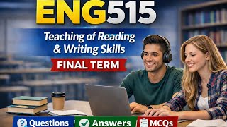 ENG 515 lesson 33 with all important questions answers and mcqs with urdu translation 