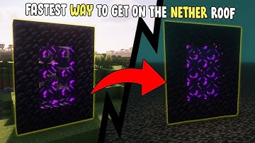 How To Get On To The NETHER ROOF And Link Your Portal In Minecraft 1.21