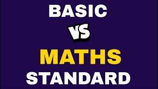 Maths basic vs standard? #class10 #cbse #maths #20tipsfor10