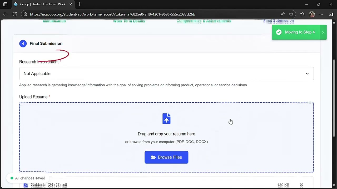 Tutorial: Internship Report Submission 