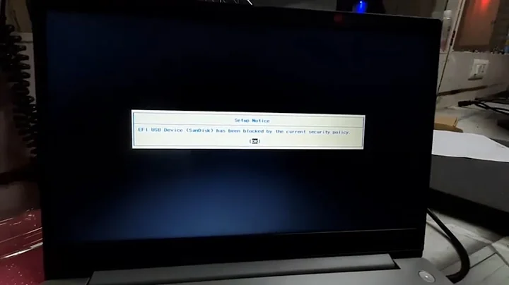 efi usb device has been blocked by the current security policy