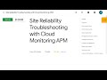 Site Reliability Troubleshooting With Cloud Monitoring APM | Qwiklabs GSP425