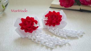 Аленький Цветочек Канзаши Резиночки МК Kanzashi Ribbon Flowers LAÇO