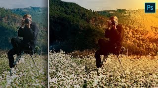 Brush Light and Threshold Effect on Photo in Photoshop in Hindi screenshot 3