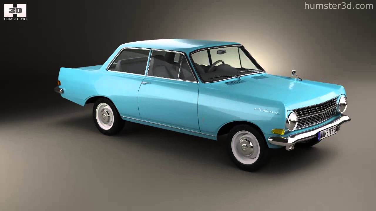Opel Rekord (A) 2-door sedan 1963 3D model - Download Sedan on