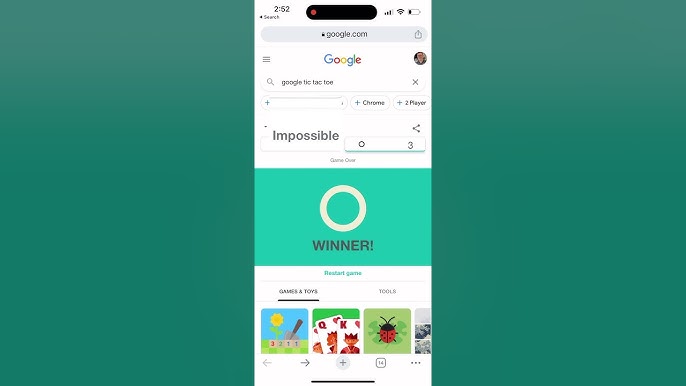 Google tic tac toe impossible difficulty is'nt as impossible as it says :  r/gaming