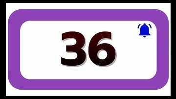 36 Seconds Countdown Timer With Sound Effect COLOR 4K   HD   1080