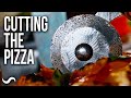 MAKING A PIZZA CUTTER STAND AND CUTTING THE PIZZA!!!